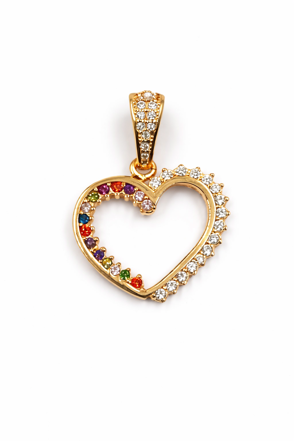 DIJE CORAZON EN ORO DE 18K