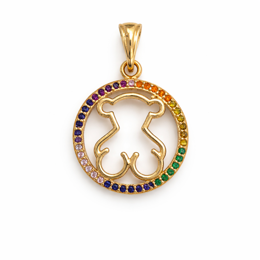 DIJE OSO EN ORO DE 18K