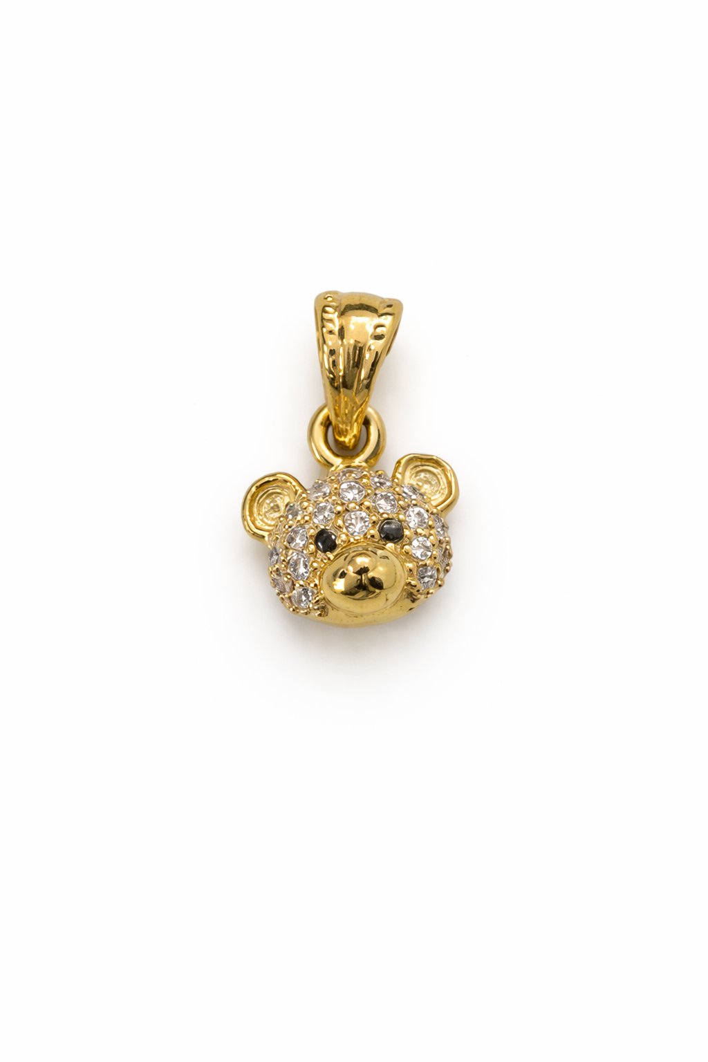 DIJE CARA DE OSO EN ORO DE 18K
