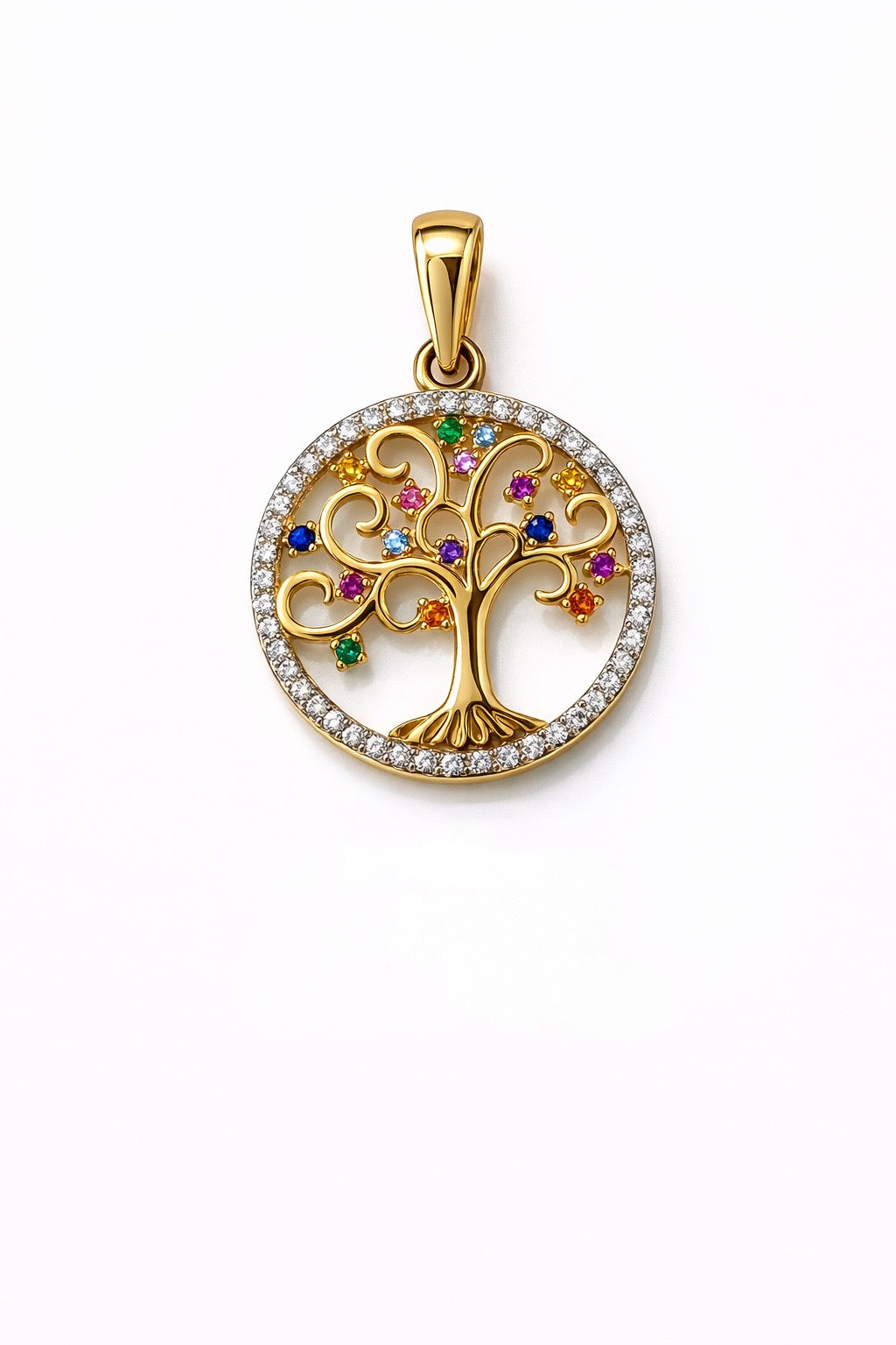 DIJE ARBOL DE LA VIDA EN ORO DE 18K