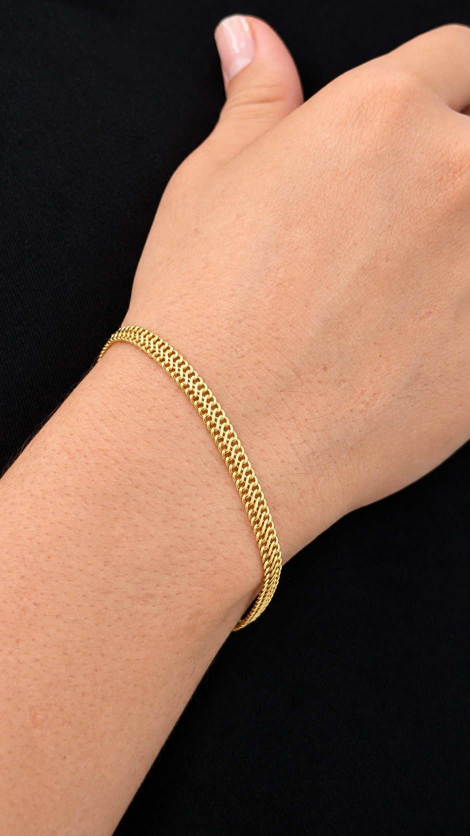 Pulsera Tejido Seduza en Oro Italiano de 18K