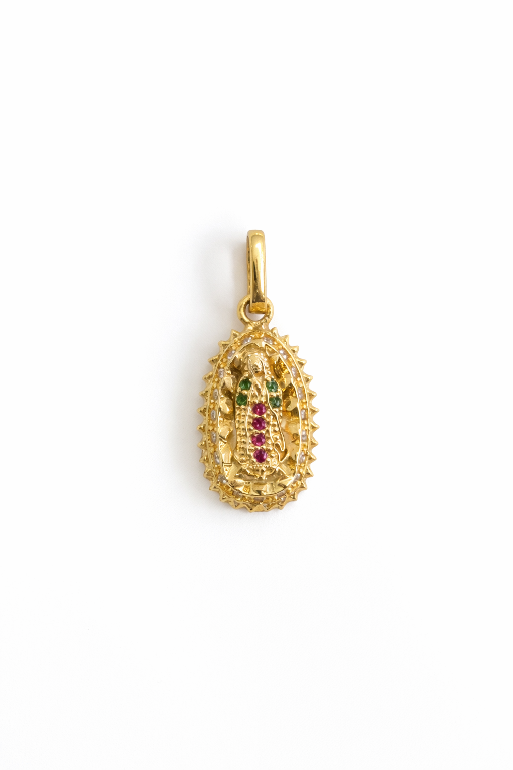 DIJE VIRGEN DE GUADALUPE EN ORO DE 18K