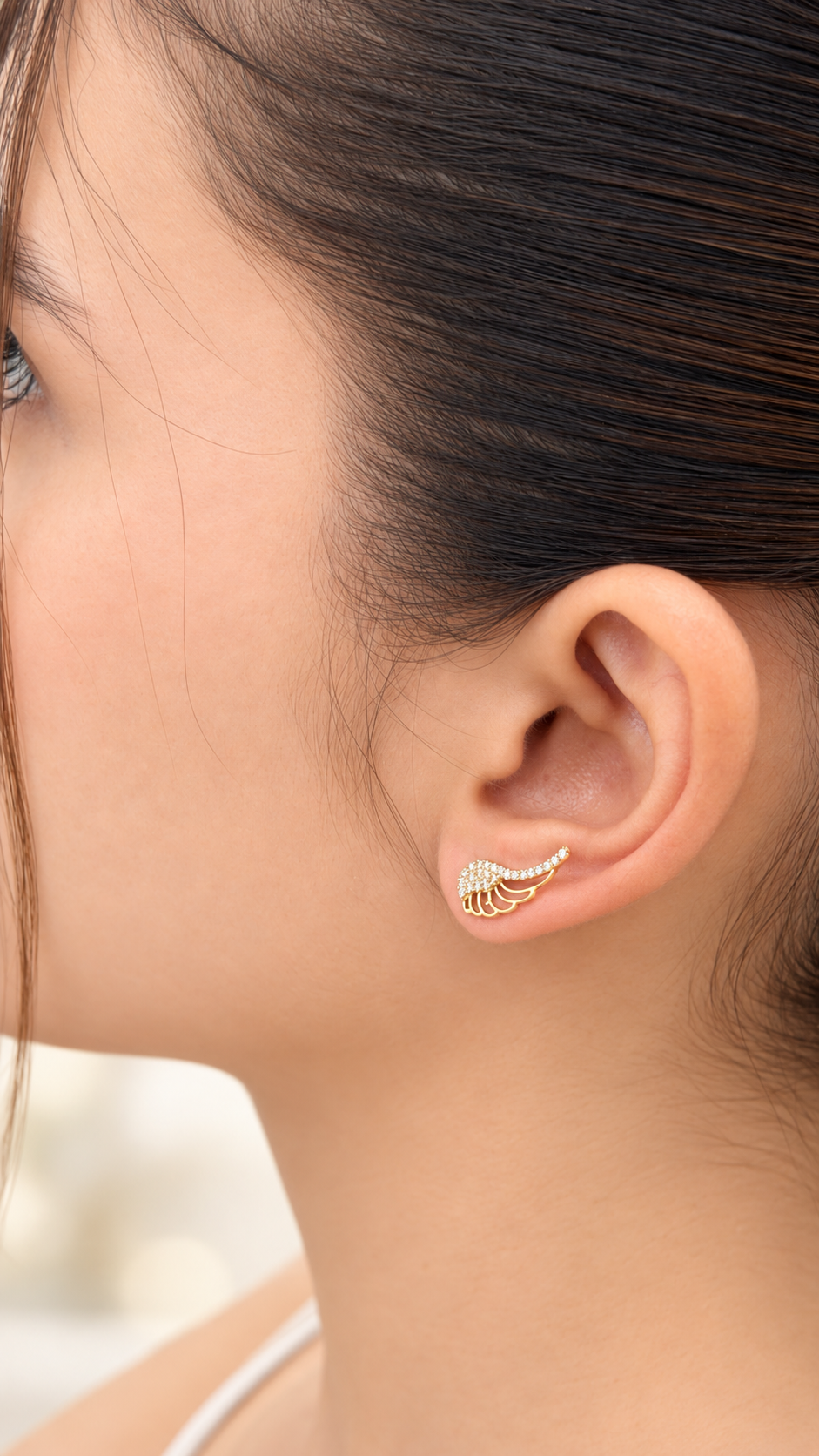 Topos de Alas en Oro Amarillo de 18K