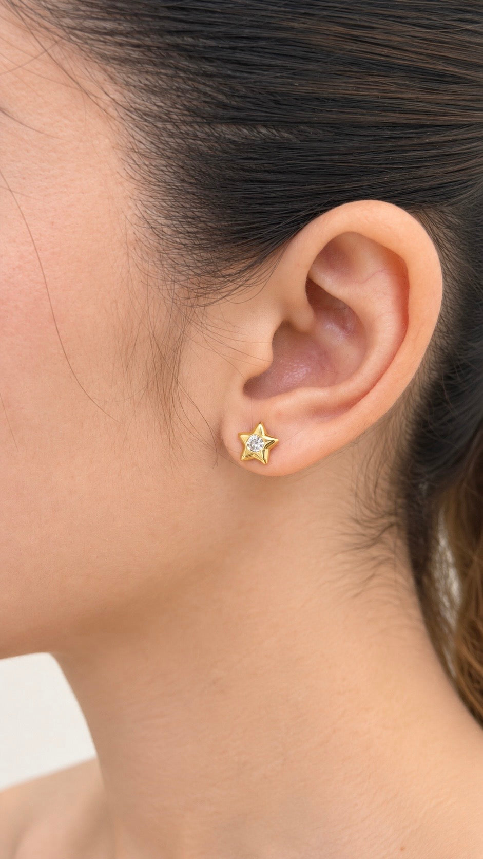 Topos de Estrella en Oro Amarillo de 18K