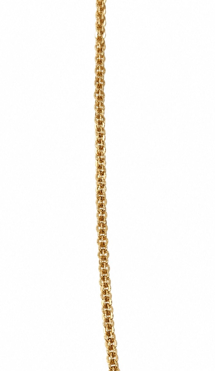 Cadena Tejido Eslabones en Oro Amarillo Italiano de 18K