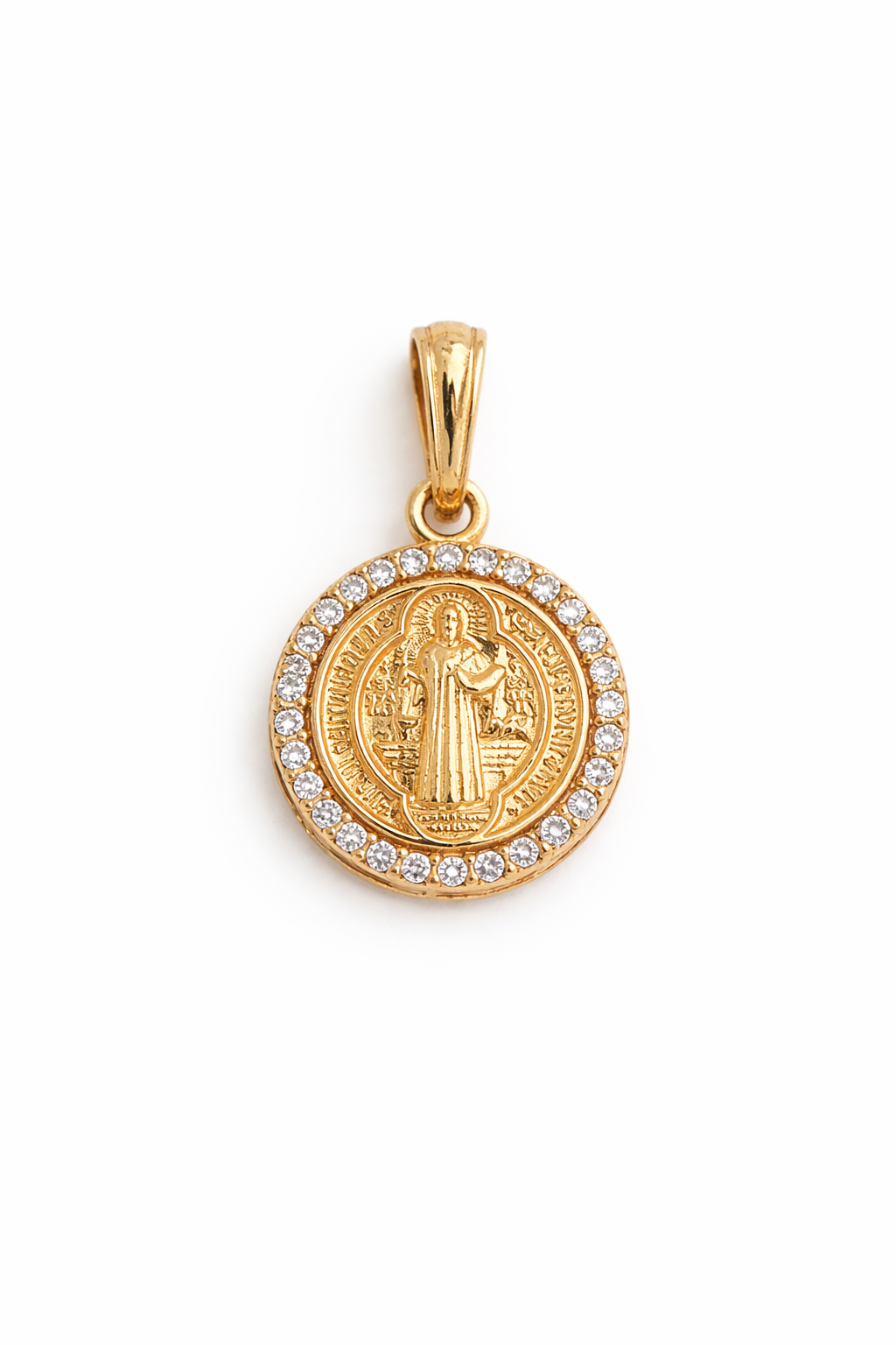 DIJE SAB BENITO EN ORO DE 18K