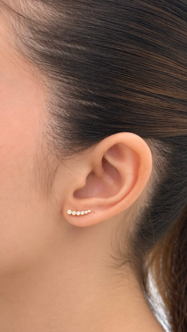 Topos Trepadores en Oro Amarillo de 18K