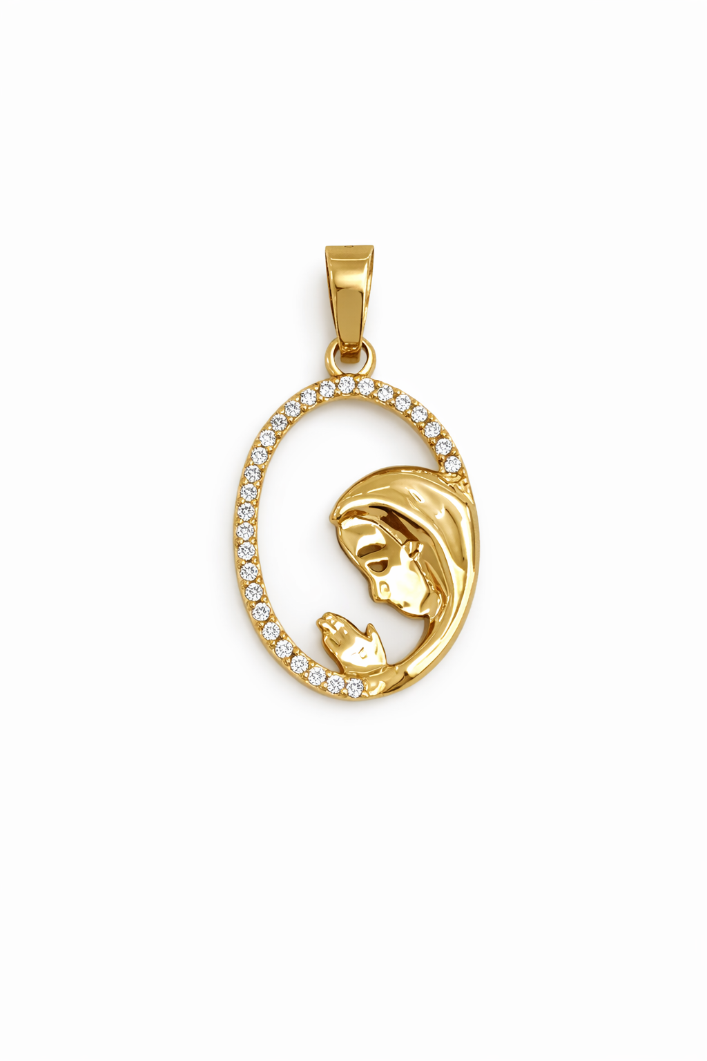 DIJE VIRGEN MARIA EN ORO DE 18K