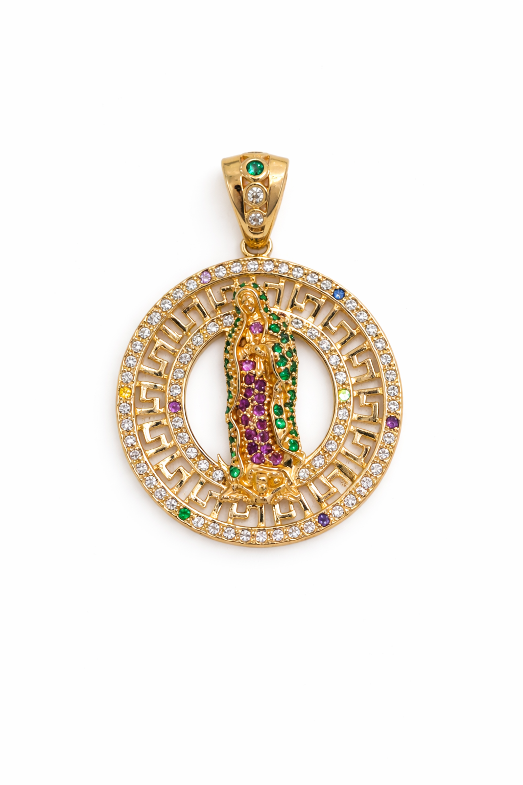 DIJE VIRGEN DE GUADALUPE EN ORO DE 18K