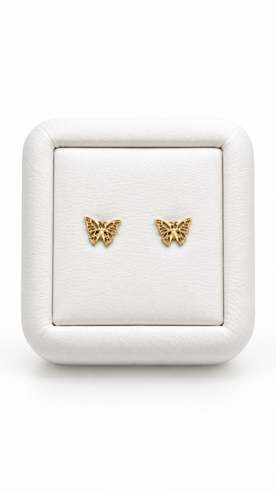 Topos de Mariposa en Oro Amarillo de 18K