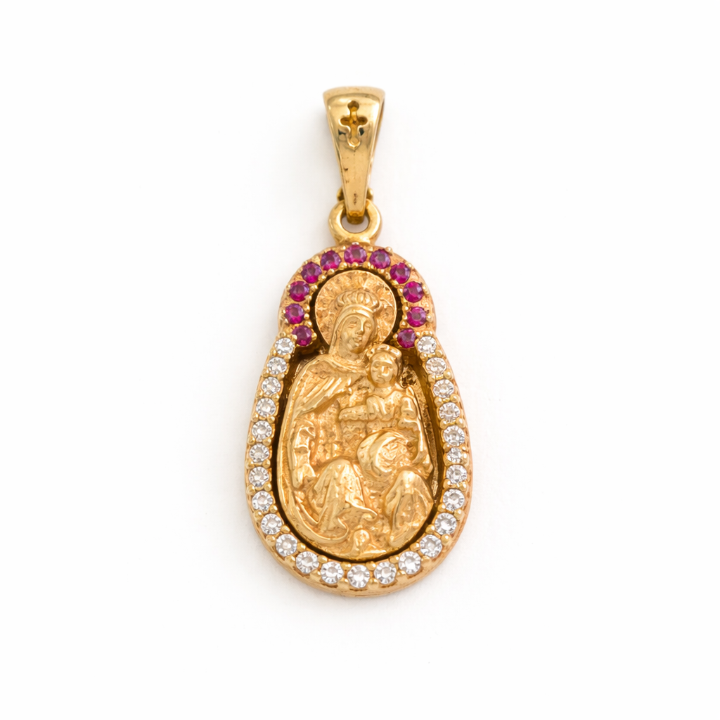 DIJE VIRGEN DEL CARMEN EN ORO  DE 18K