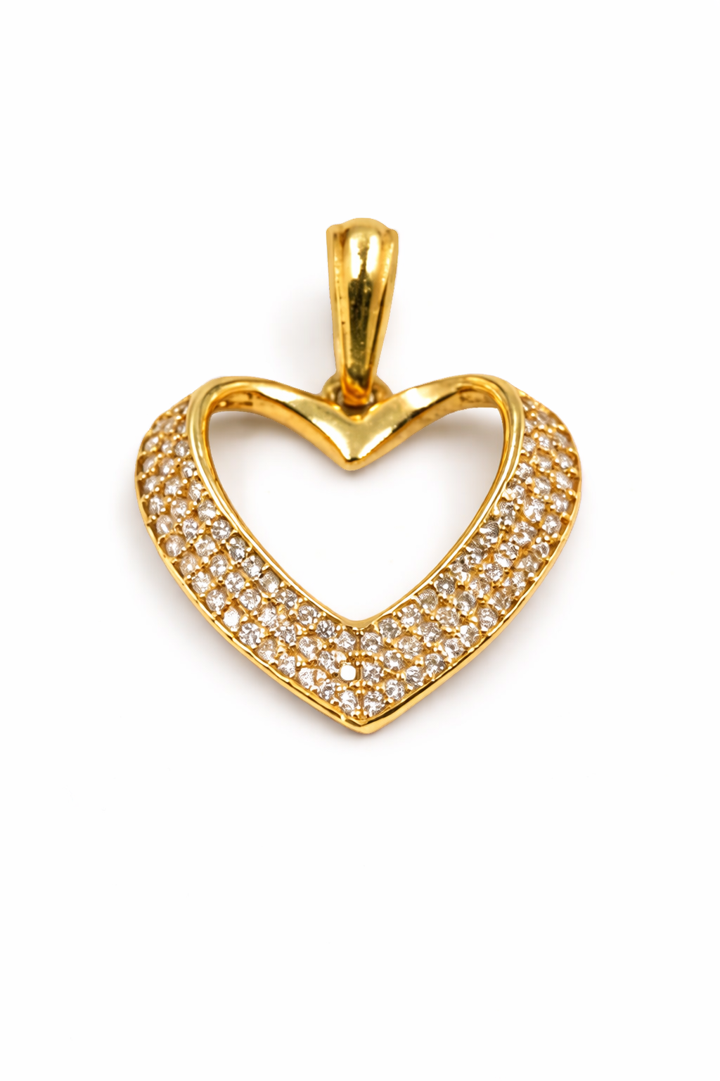 DIJE CORAZON EN ORO DE 18K
