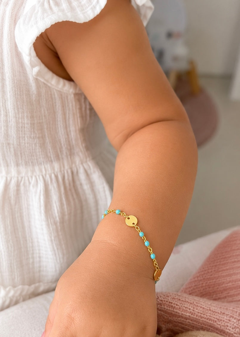 PULSERA PARA NIÑA EN ORO ITALIANO DE 18K