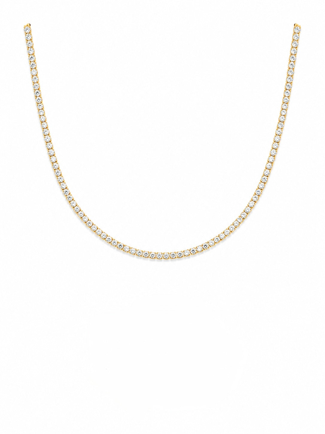 Cadena Tennis en Oro Amarillo 18K con Diamantes