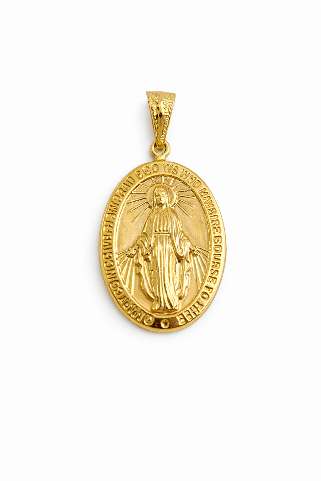 DIJE VIRGEN MILAGROSA EN ORO DE 18K