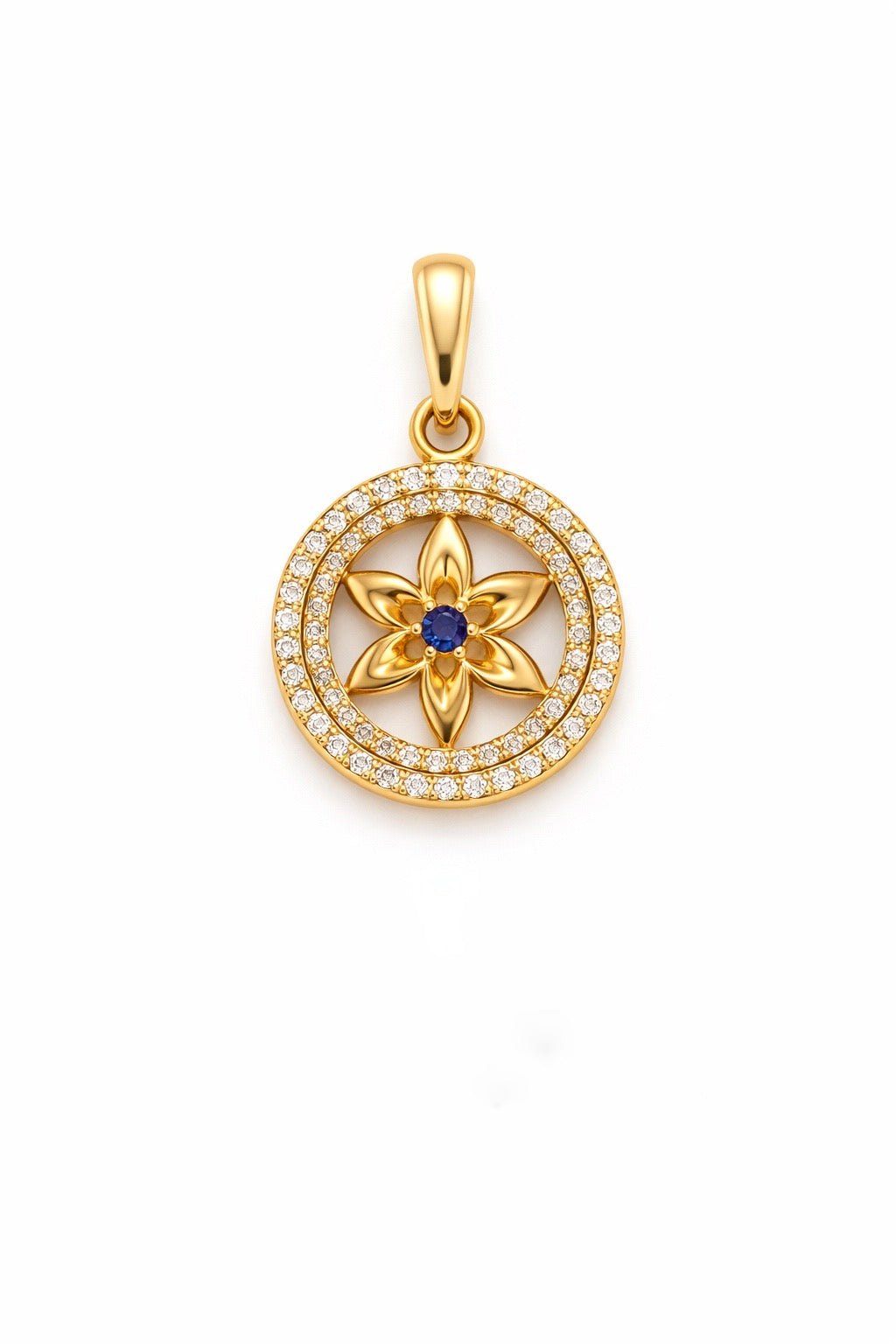 DIJE FLOR EN ORO DE 18K