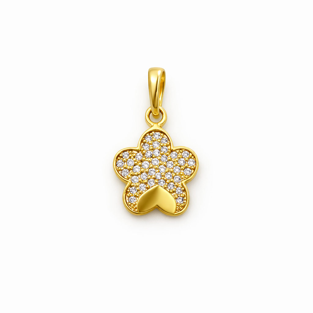 DIJE FLOR EN ORO DE 18K