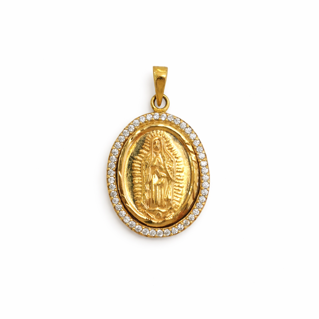 DIJE VIRGEN MILAGROSA EN ORO DE 18K