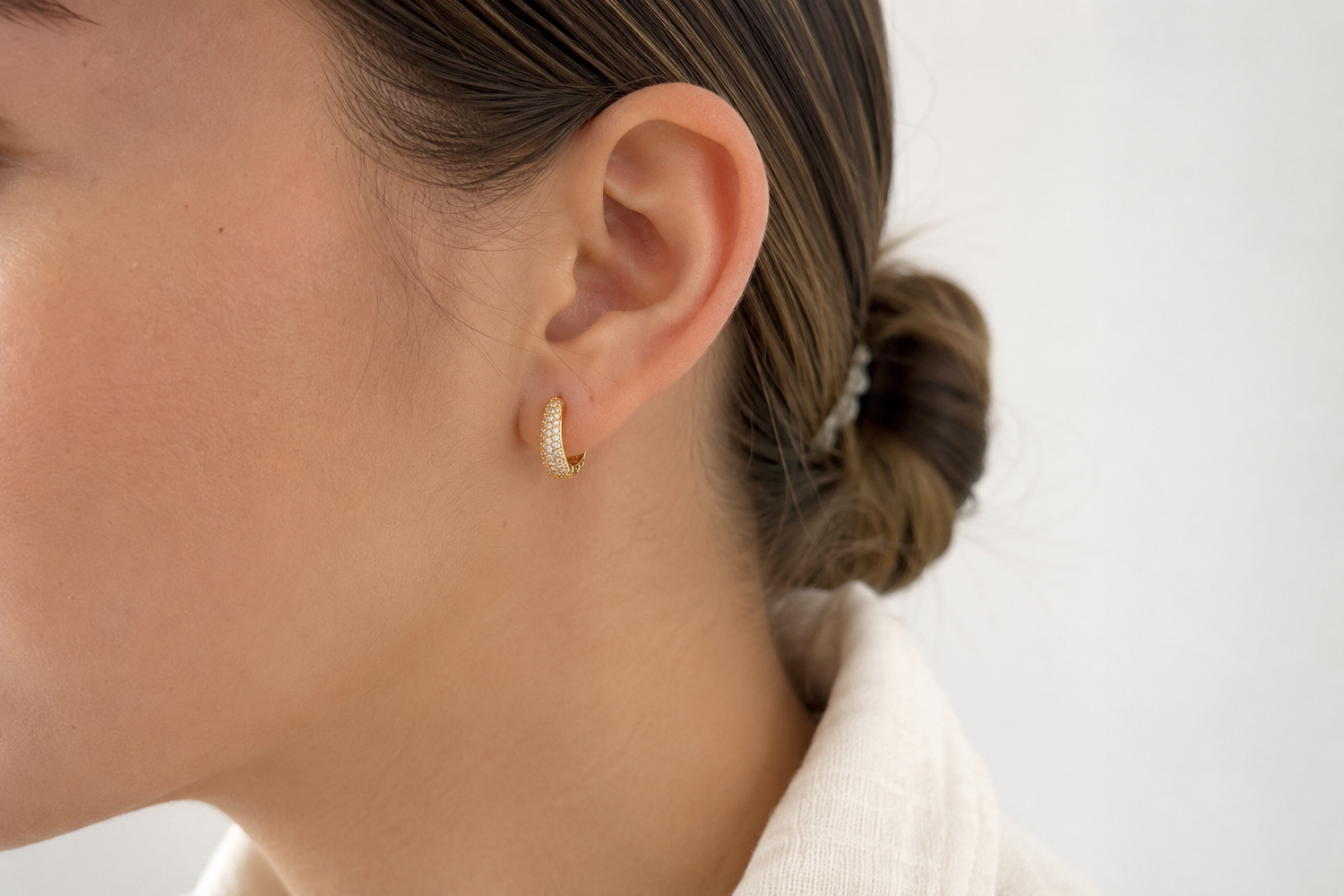 Candongas en Oro 18K con Circones