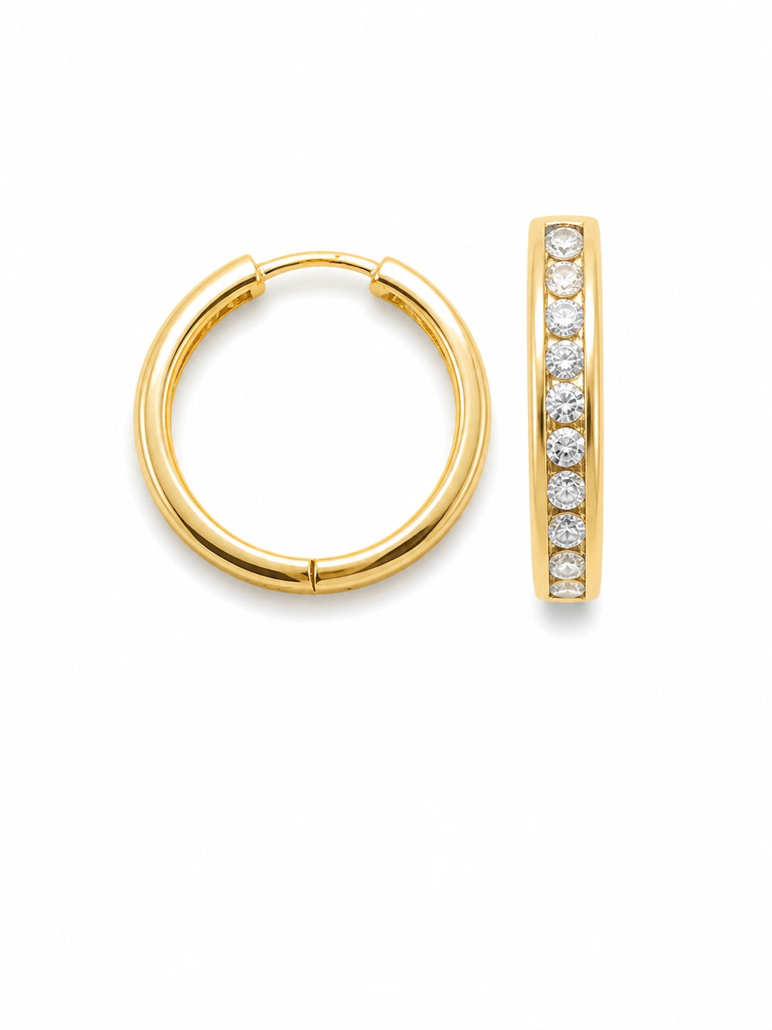 Candongas en Oro Amarillo 18K con Circones