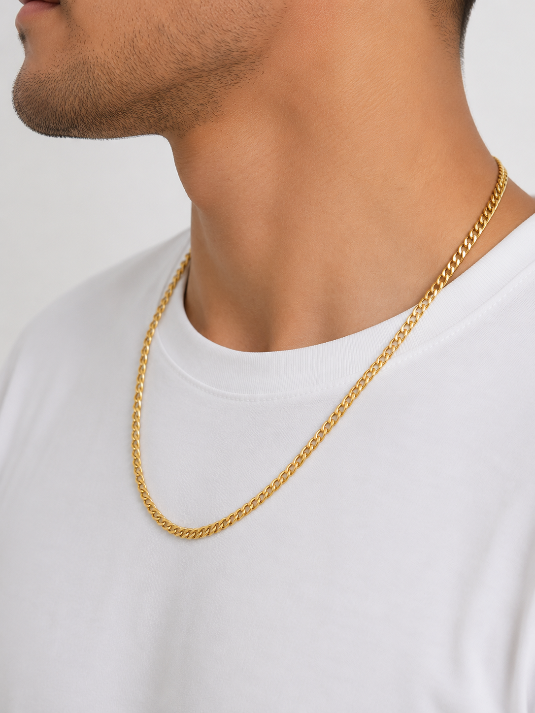 Cadena Cubana en Oro Italiano de 18K