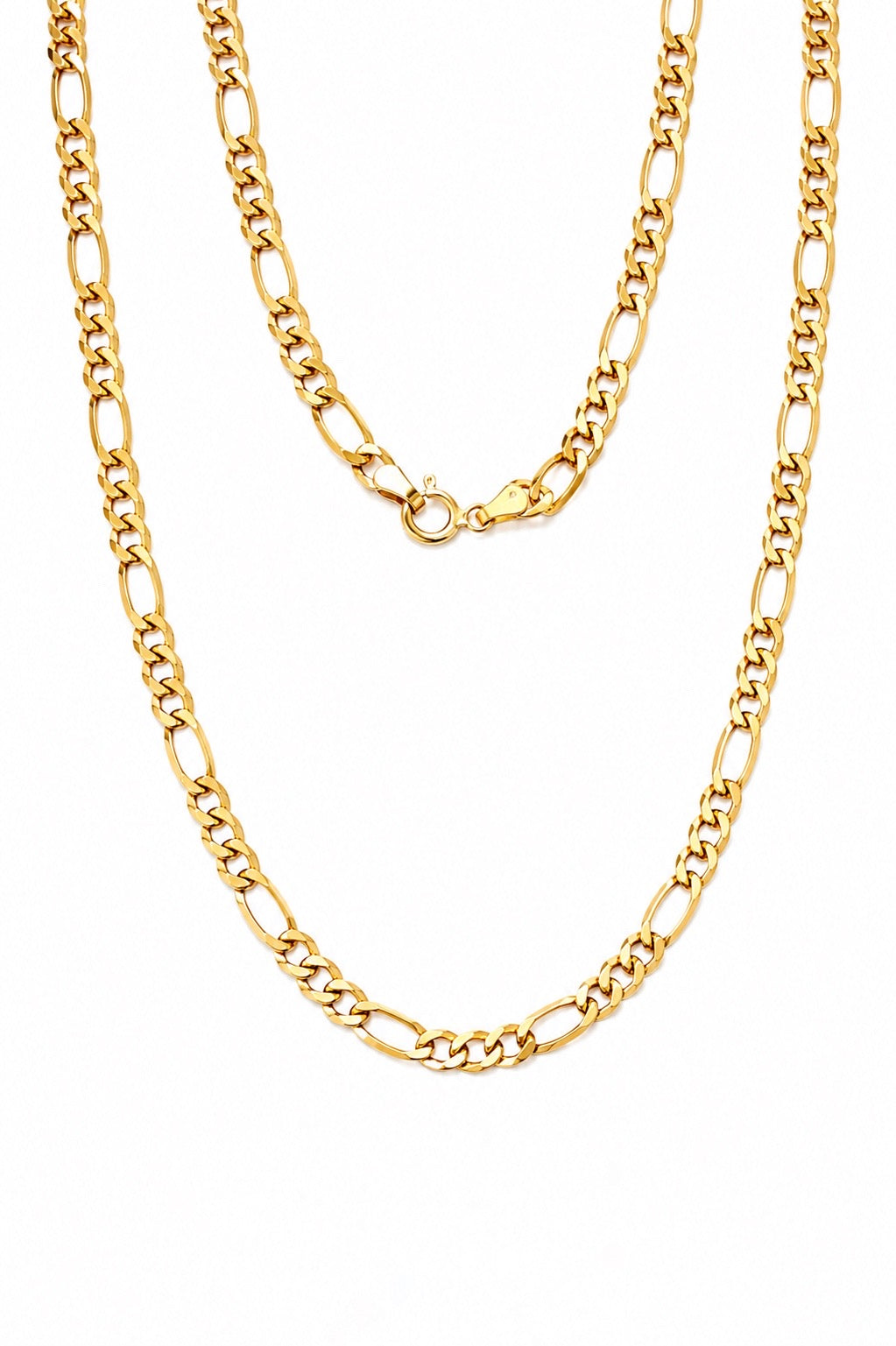 CADENA TEJIDO TRES EN UNO ORO ITALIANO DE 18K