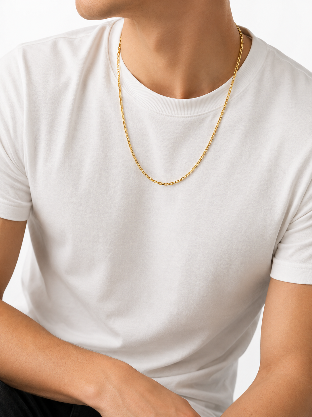 Cadena Tejido Marinero en Oro Italiano de 18K