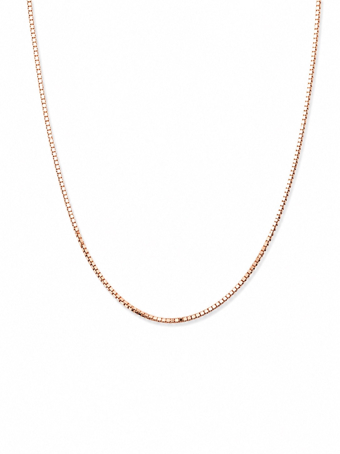 Cadena Tejido Veneciano en Oro Rosado Italiano 18K