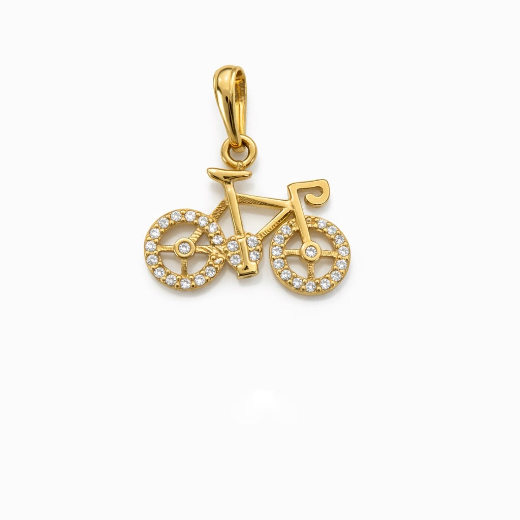 DIJE BISICLETA EN ORO DE 18K