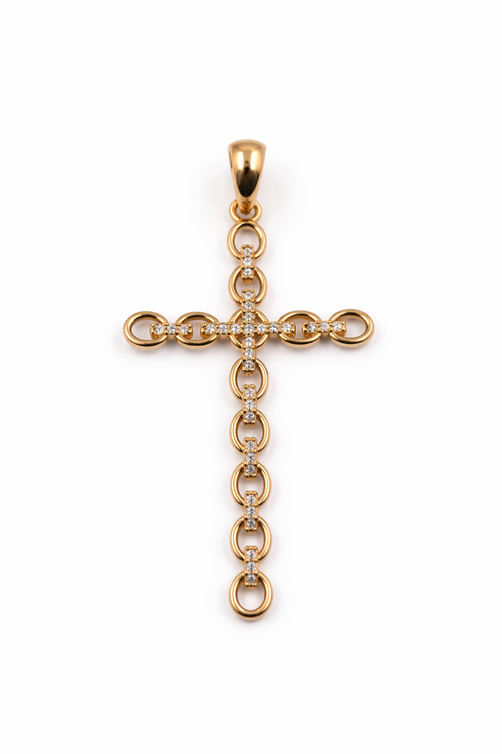 DIJE CRUZ EN ORO DE 18K