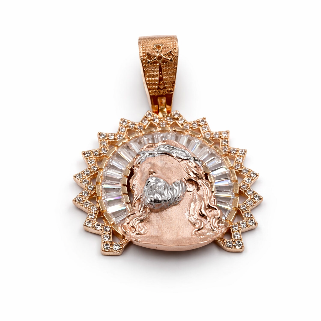 DIJE ROSTRO DE JESUS EN ORO DE 18K