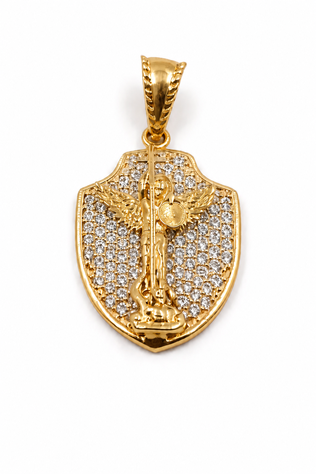DIJE SAN MIGUEL ARCANGEL EN ORO DE 18K
