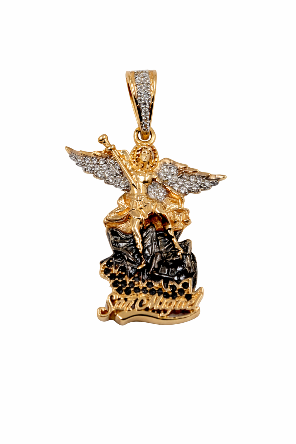 DIJE SAN MIGUEL ARCANEL EN ORO DE 18K