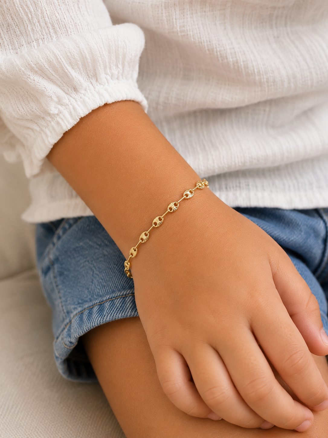 PULSERA  INFANTIL EN ORO DE 18K