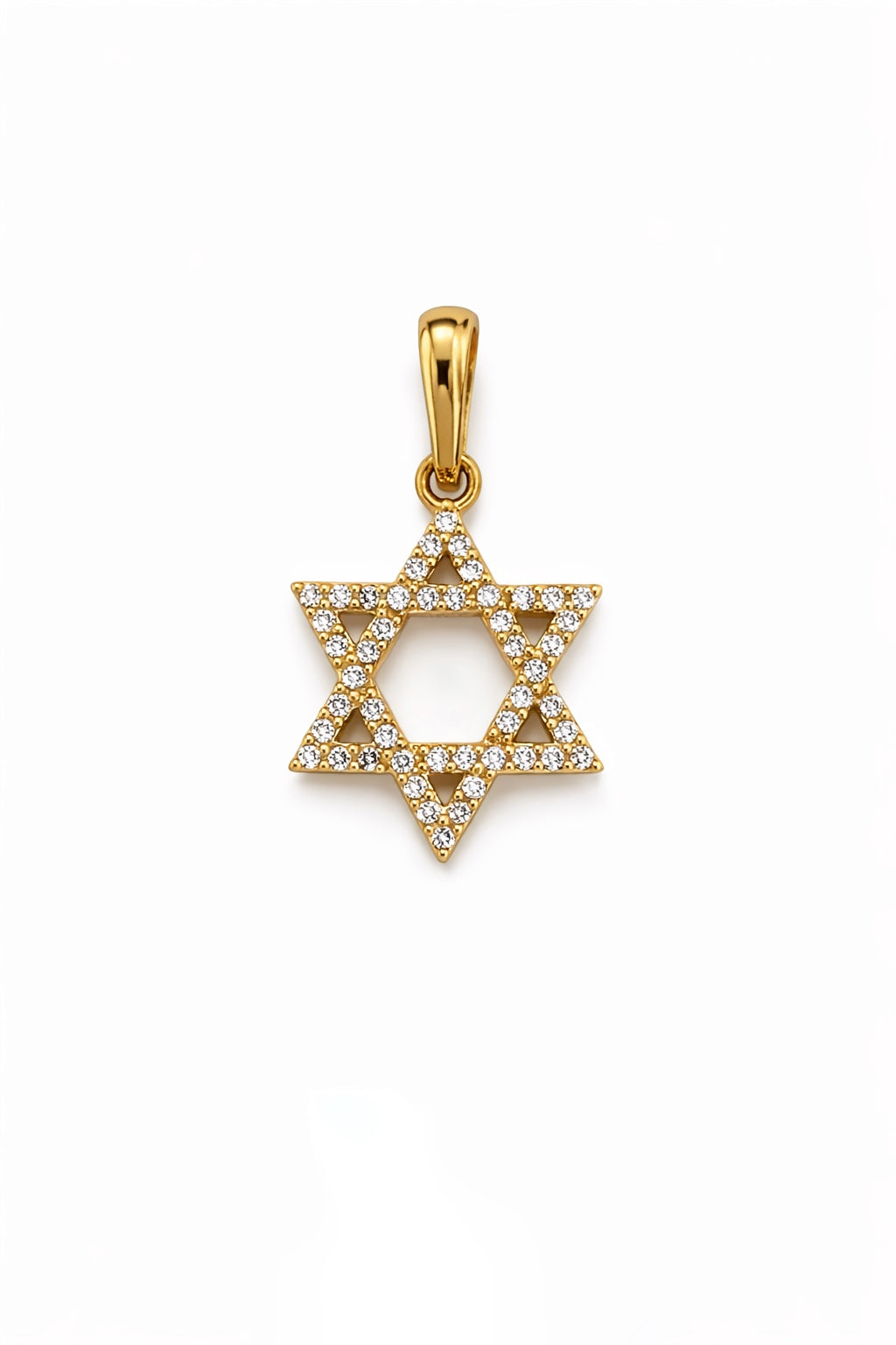 DIJE ESTRELLA DE DAVID EN ORO DE 18K