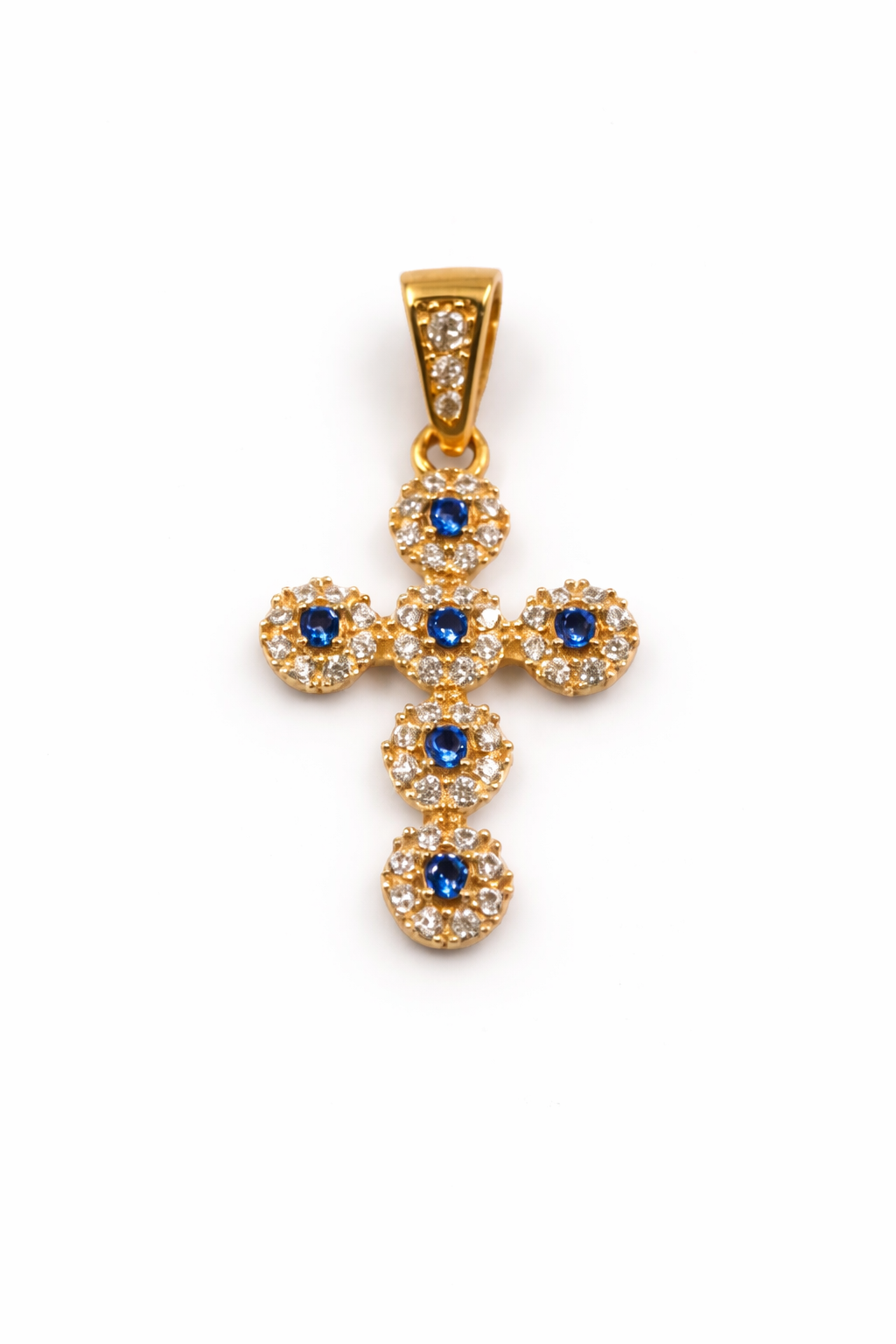 DIJE CRUZ EN ORO DE 18K
