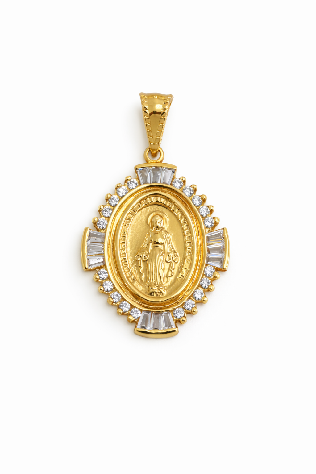 DIJE VIRGEN MILAGROSA EN ORO DE 18K