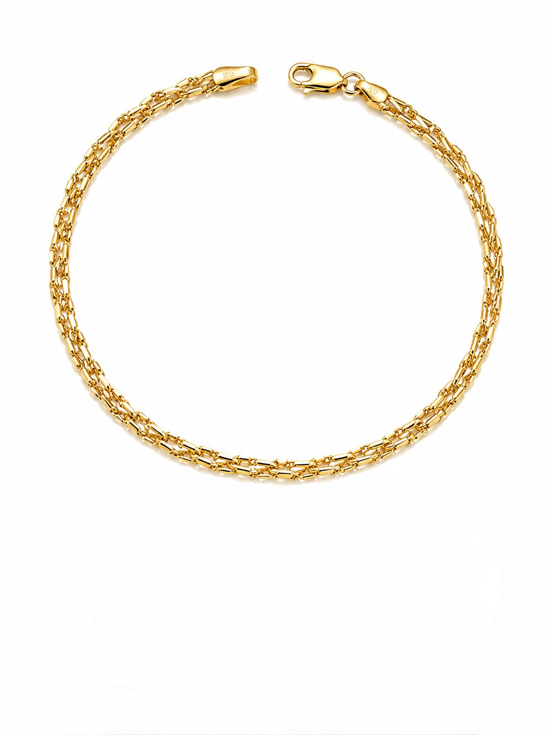 Pulsera de Tejido Trenzado en Oro Italiano de 18K