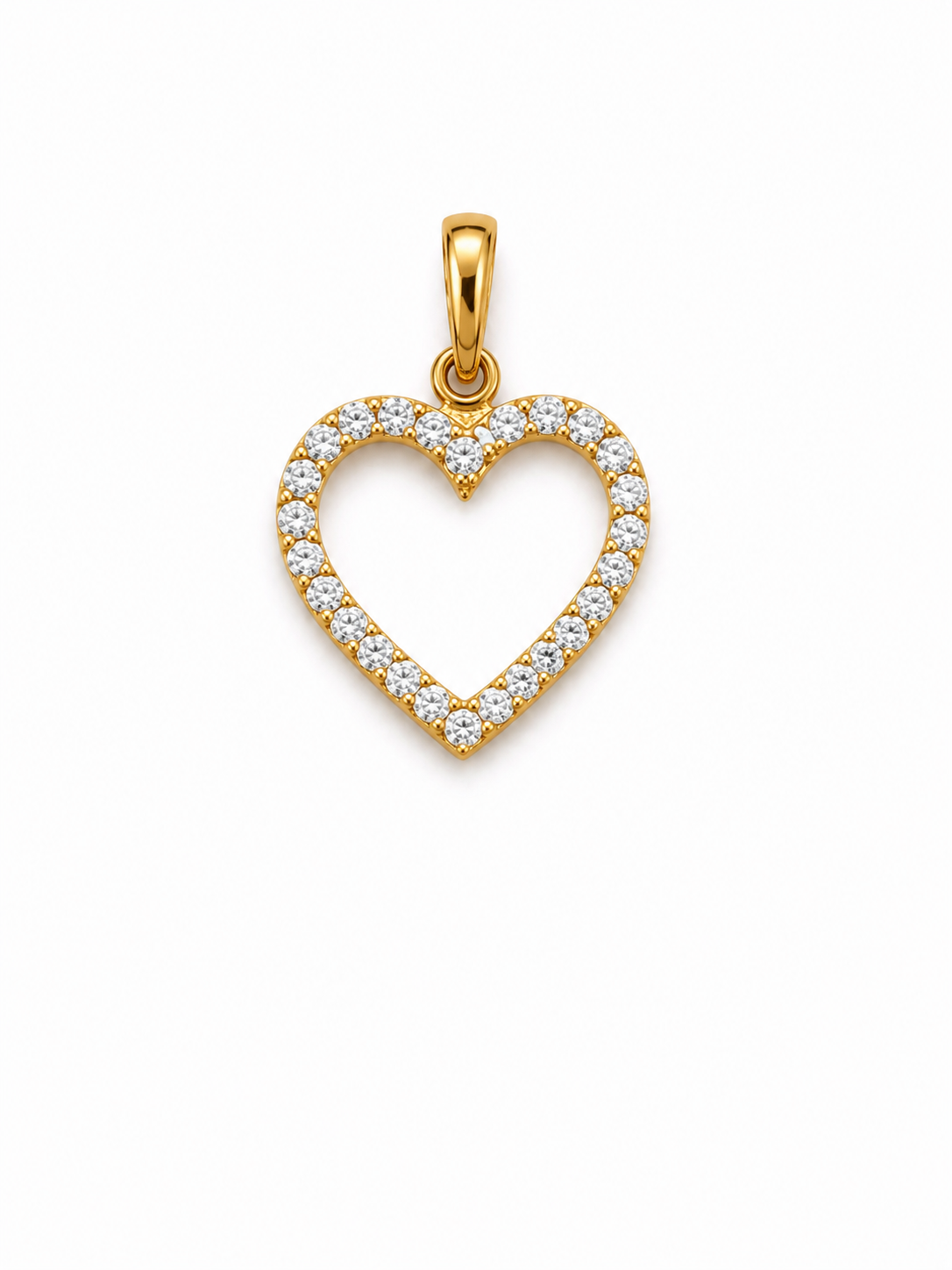 DIJE CORAZON EN ORO DE 18K