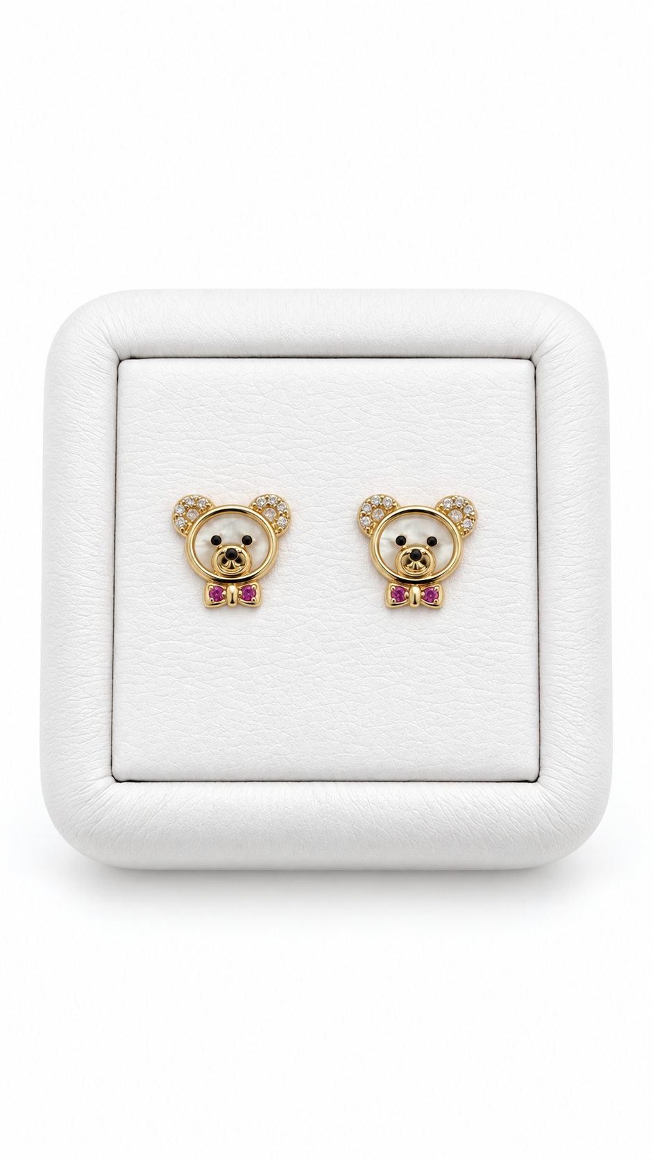 Topos de Osito en Oro Amarillo de 18K
