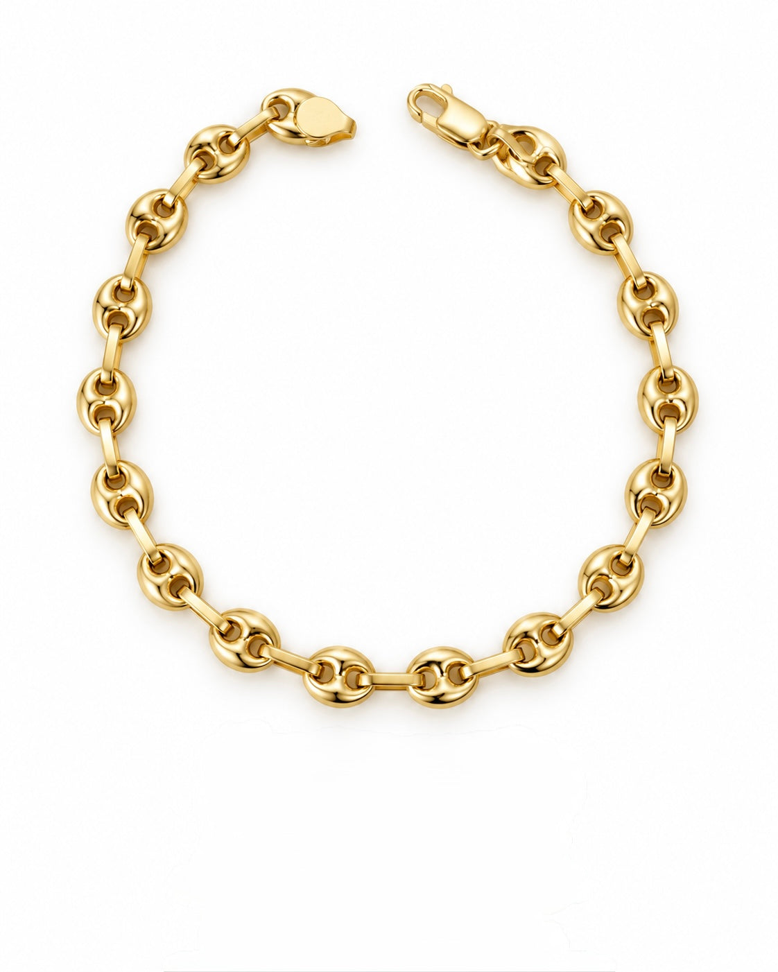 Pulsera Tejido Marinero en Oro Amarillo de 18K
