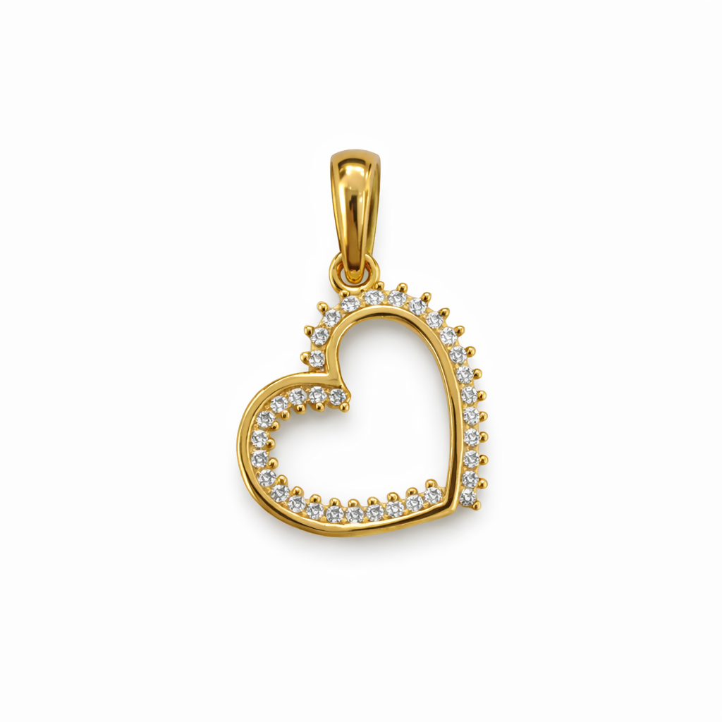 DIJE CORAZON EN ORO DE 18K