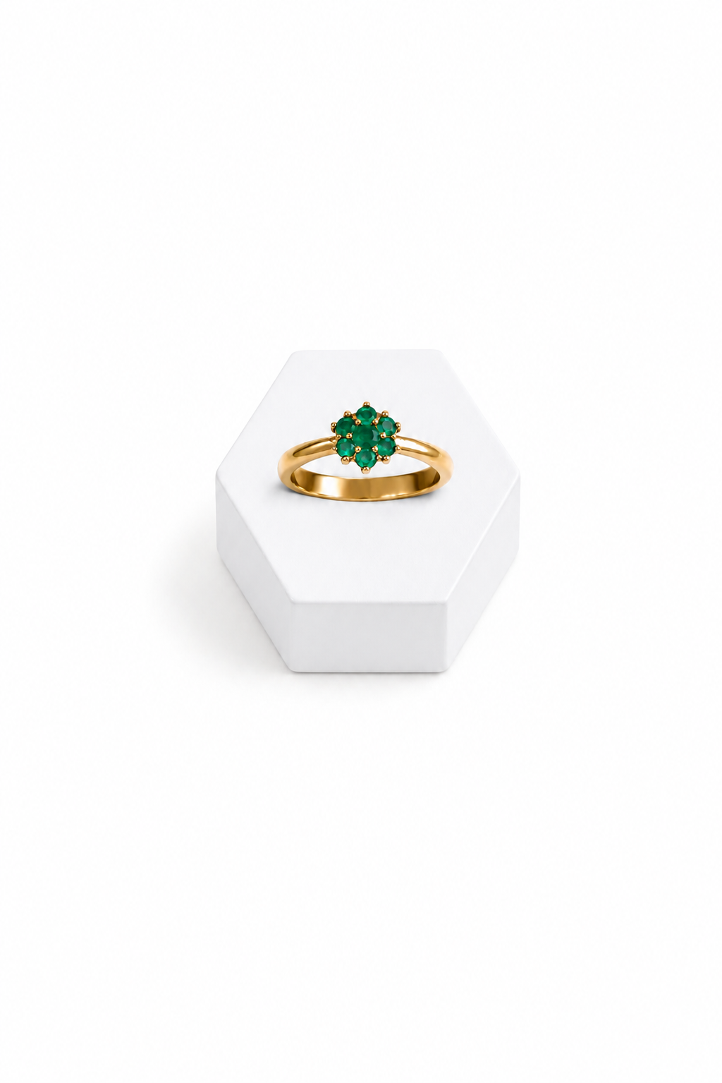 Anillo en Esmeraldas – Oro Amarillo 18K