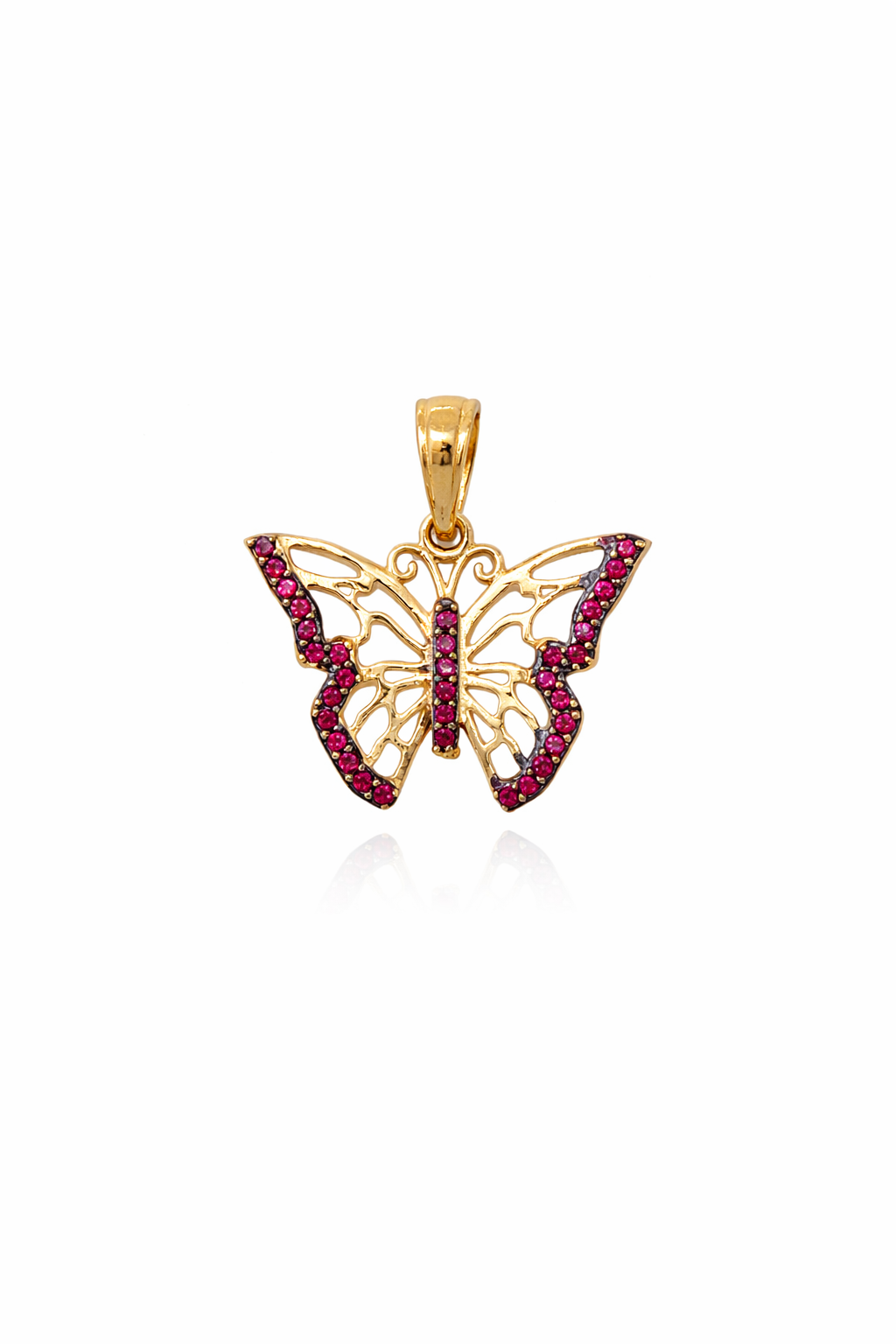 DIJE MARIPOSA EN ORO DE 18K