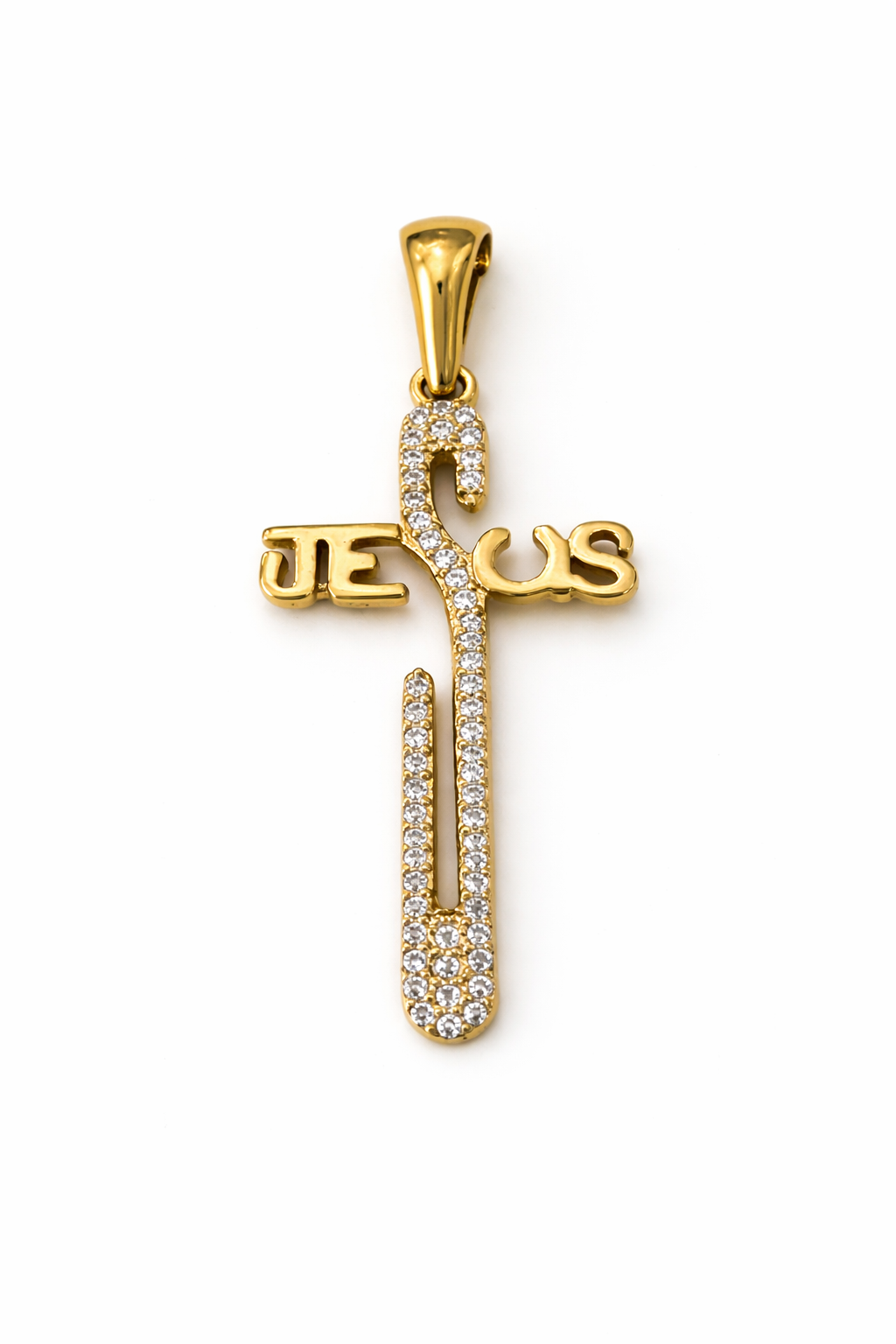 DIJE CRUZ EN ORO DE 18K